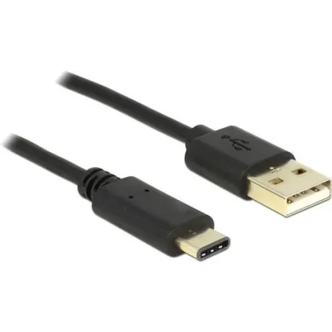 DeLOCK 2m, USB2.0-A/USB2.0-C USB-kabel 2.0 USB A USB C Zwart