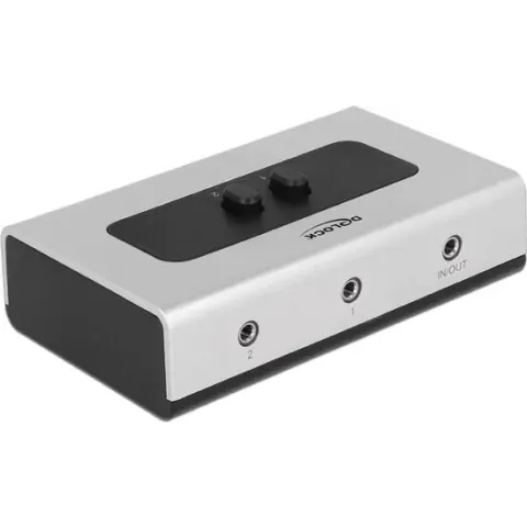 DeLOCK 3,5mm Jack stereo audio schakelaar - 2-poorts