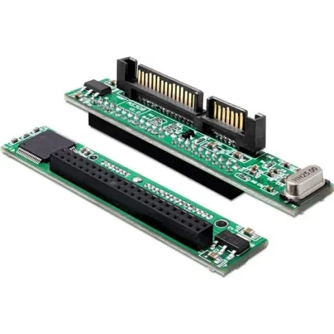 DeLOCK 61987 kabeladapter/verloopstukje SATA 22p IDE 44p Zwart, Groen