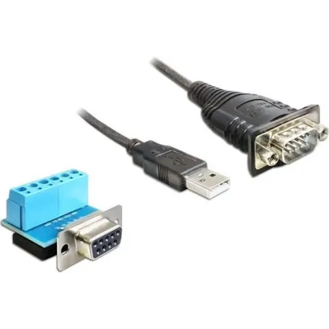 DeLOCK 62406 USB 2.0 RS-422/485 Zwart kabeladapter/verloopstukje
