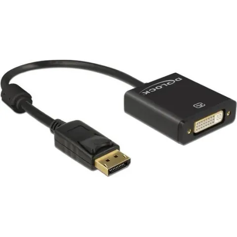 DeLOCK 62599 kabeladapter/verloopstukje Displayport 1.2 DVI-I 24+5 Zwart