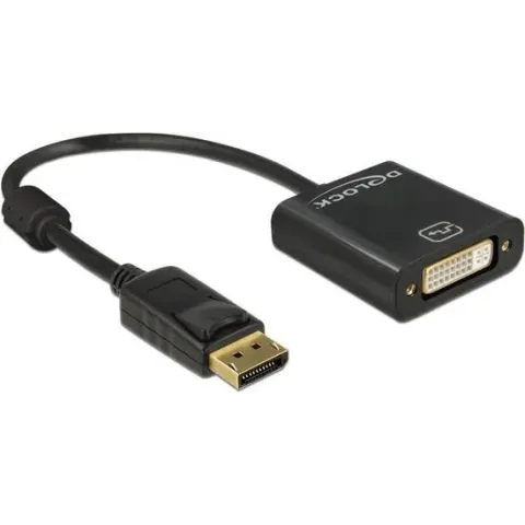 DeLOCK 62601 kabeladapter/verloopstukje DisplayPort 1.2 DVI-I 24+5 Zwart