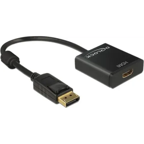 DeLOCK 62607 kabeladapter/verloopstukje DisplayPort 1.2 HDMI Zwart