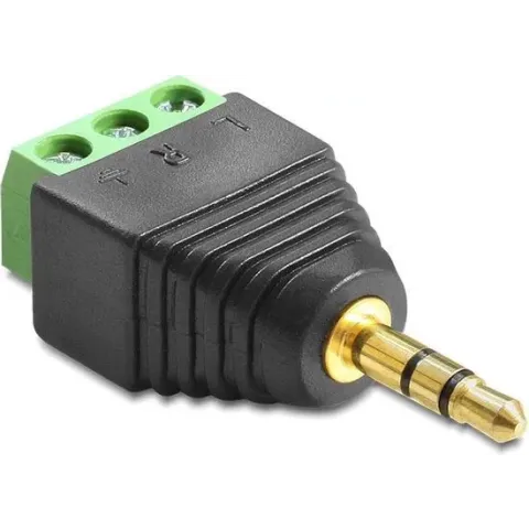DeLOCK 65419 kabeladapter/verloopstukje 3.5mm 3p Zwart, Groen, Zilver