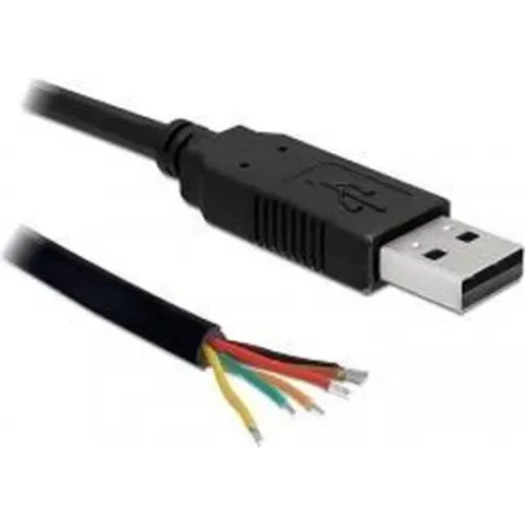 DeLOCK 83116 kabeladapter/verloopstukje USB 2.0 Serial-TTL Zwart