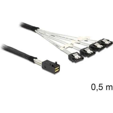 DeLOCK 83392 Serial Attached SCSI (SAS)-kabel 0,5 m