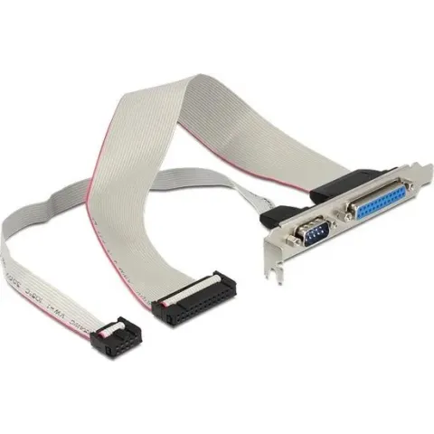 DeLOCK 83445 kabeladapter/verloopstukje DB25, DB9 25p, 9p Zwart, Grijs, Zilver