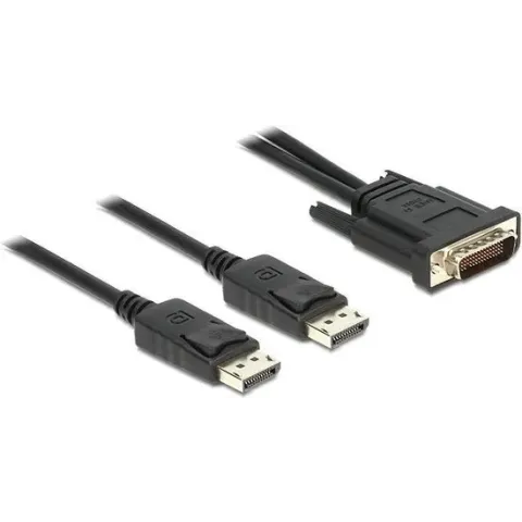 DeLOCK 83507 video kabel adapter 2 m DMS Zwart