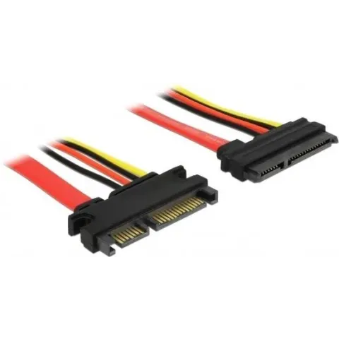 DeLOCK 83804 SATA-kabel 1 m SATA 22-pin Zwart, Rood, Geel