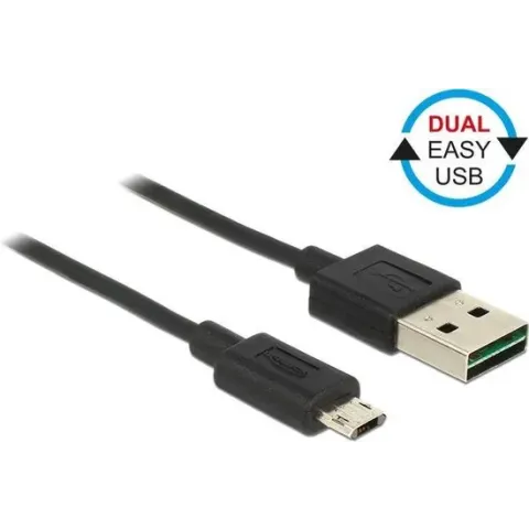 DeLOCK 83850 USB-kabel 2 m 2.0 USB A Micro-USB B Zwart