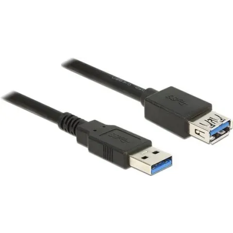 DeLOCK 85053 USB-kabel 0,5 m 3.2 Gen 1 (3.1 Gen 1) USB A Zwart