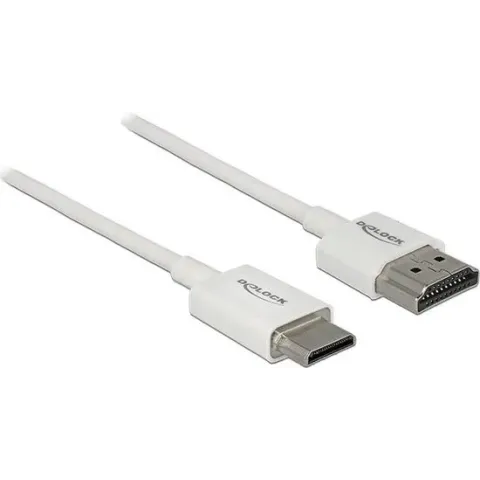 DeLOCK 85143 HDMI kabel 1,5 m HDMI Type A (Standaard) HDMI Type C (Mini) Wit