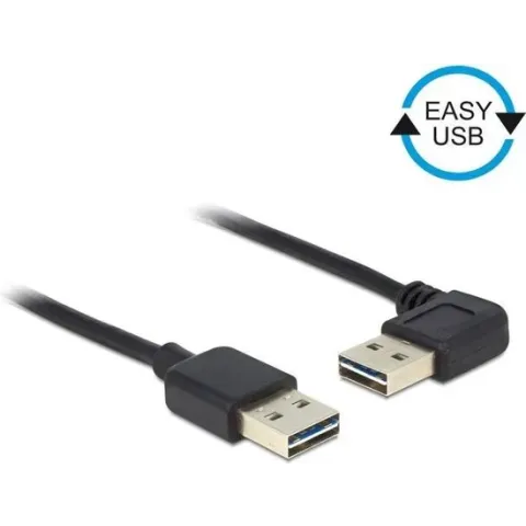DeLOCK 85176 USB-kabel 0,5 m 2.0 USB A Zwart