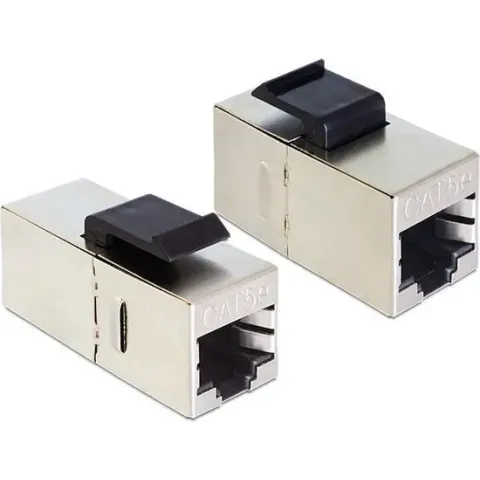 DeLOCK 86204 kabeladapter/verloopstukje RJ45 Zwart, Zilver