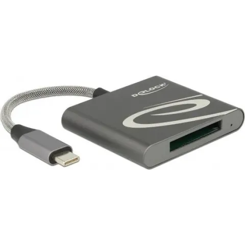 DeLOCK 91746 geheugenkaartlezer Antraciet USB 3.0 (3.1 Gen 1) Type-C