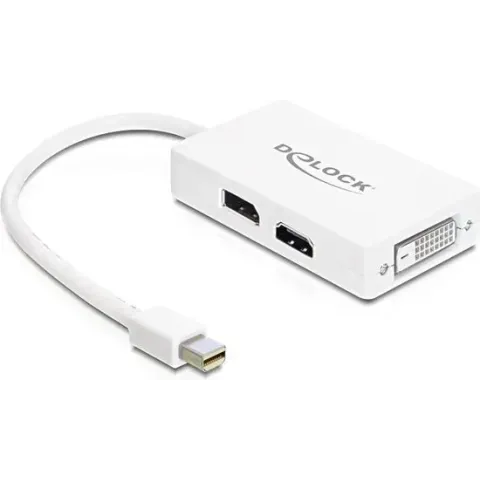 Delock - Adapter DP mini-St - DP-HDMI-DVI29 white
