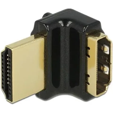 DeLOCK Compacte HDMI adapter - 90° haaks naar boven - versie 2.0 (4K 60Hz HDR)
