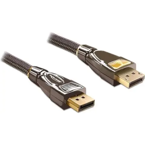 Delock - DisplayPort Beeldscherm Kabel - Antraciet - 5 meter