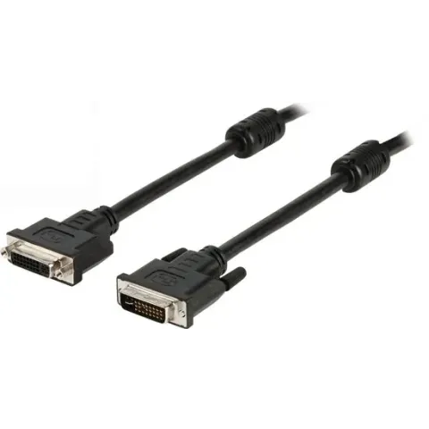 Delock - DVI-I Beeldscherm Verlengkabel - 1 m - Zwart