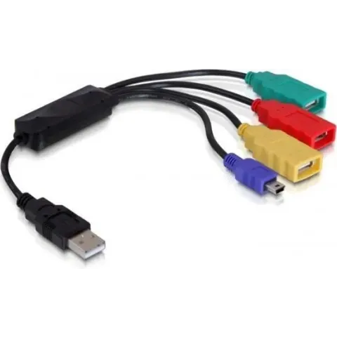 Delock - HUB USB2.0 4 Port extern Kabel