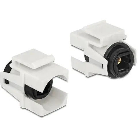 DeLOCK Keystone module Toslink (v) - Toslink (v) / wit