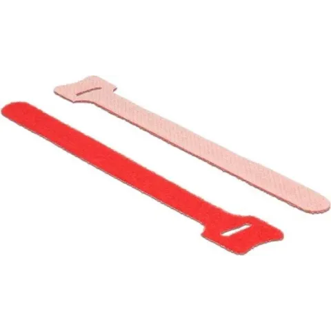 DeLOCK Klittenband kabelbinders 150 x 12mm / rood (10 stuks)
