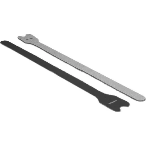 DeLOCK Klittenband kabelbinders 300mm x 12mm / zwart (10 stuks)