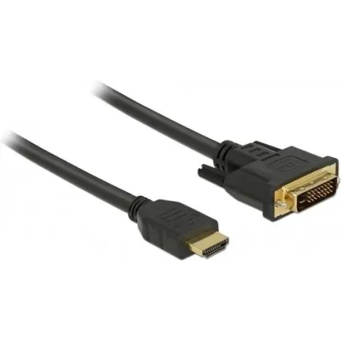 DeLOCK Premium DVI-D Dual Link - HDMI kabel / zwart - 2 meter