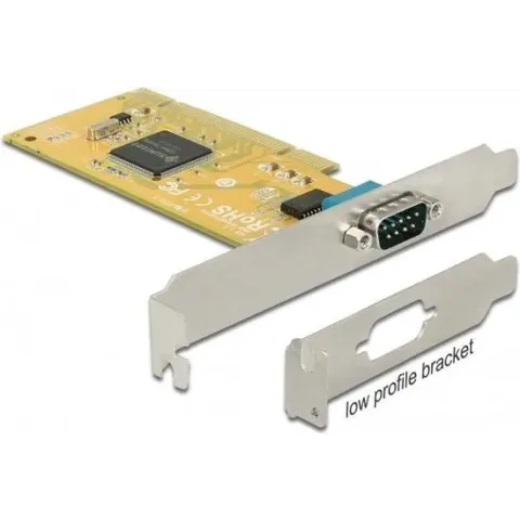 DeLOCK seriële RS232 PCI kaart met 1 9-pins SUB-D poort en Low Profile bracket