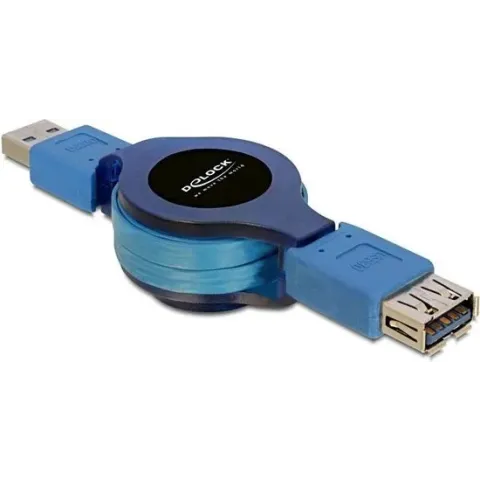 Delock - USB 3.0 Verlengkabel - Blauw - 1 meter