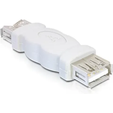 DeLOCK USB A Adapter USB 2.0 A FM Grijs