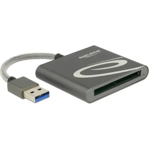 DeLOCK USB Cardreader met USB-A connector en 1 kaartsleuf - voor CFast geheugenkaarten - USB3.0