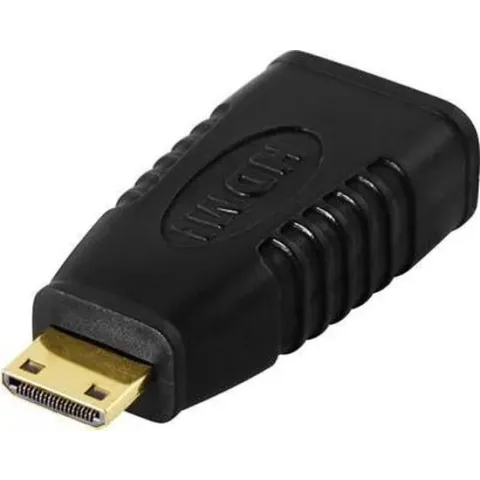 DELTACO HDMI-18 HDMI naar mini HDMI adapter - 19-pins - Vergulde connectoren