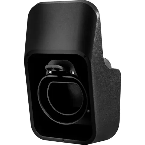 Deltaco Muurbeugel met kabelhouder voor Type 2 oplaadkabels voor elektrische auto's - Zwart