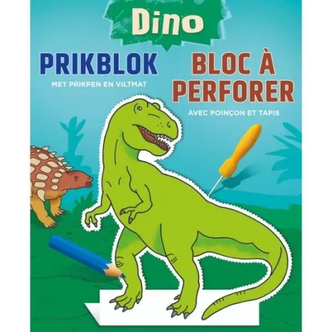 Deltas Prilblok Dino Junior 22,7 X 18,4 Cm Papier Groen/blauw