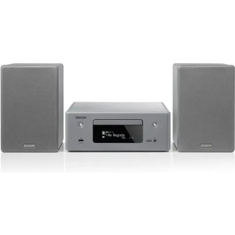 Denon CEOL N-10 -Minisysteem met HEOS Built-in, Airplay 2 en Bluetooth - Grijs