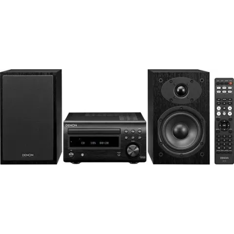 Denon D-M41 - Zwart - Mini HiFi-systeem met CD, Bluetooth en FM/AM-tuner