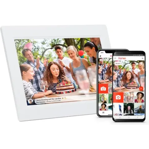 Denver PFF-1015 - Digitale fotolijst - Fotokader - 10.1 inch - IPS touchscreen - WiFi - Frameo software - 16GB - Wit