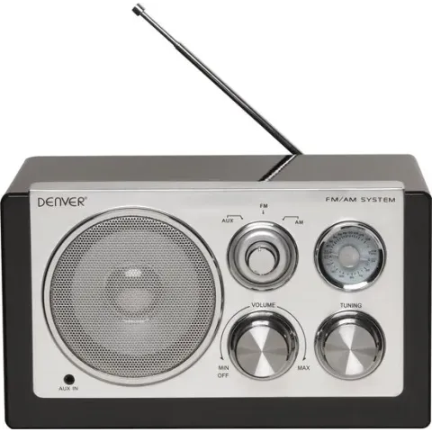 Denver TR-61 - Retro FM radio - Zwart