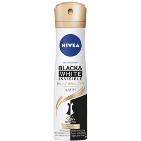 Deodorant black & white silky smooth spray