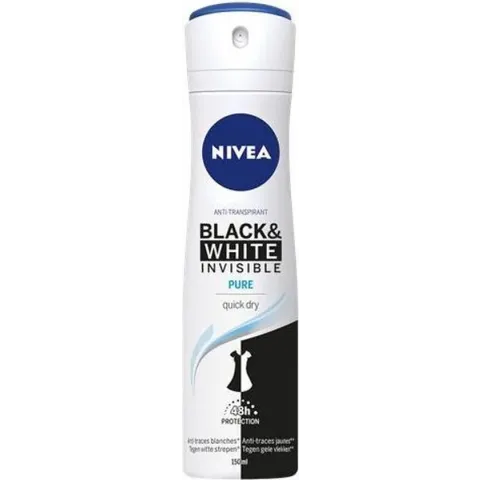 Deodorant invisible black & white pure