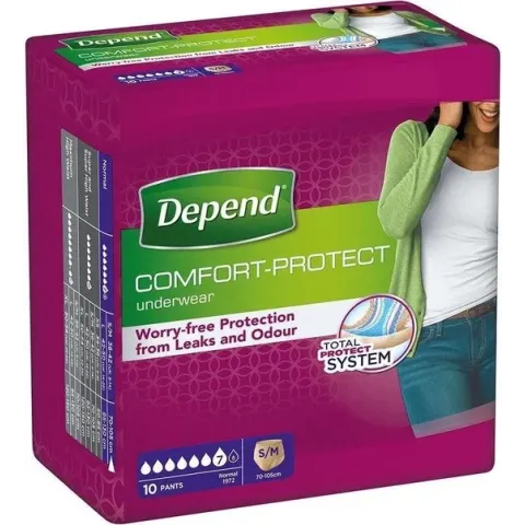 Depend Pants Incontinentie - vrouwen - Normal - maat S/M - 10 stuks - incontinentie broekje