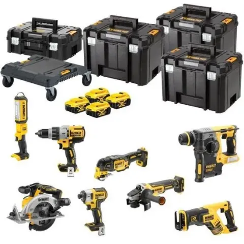 DEWALT DCK853P4T 8-DELIGE VOORDEELSET | 4X 18V 5,0AH IN T-STAK KOFFERS