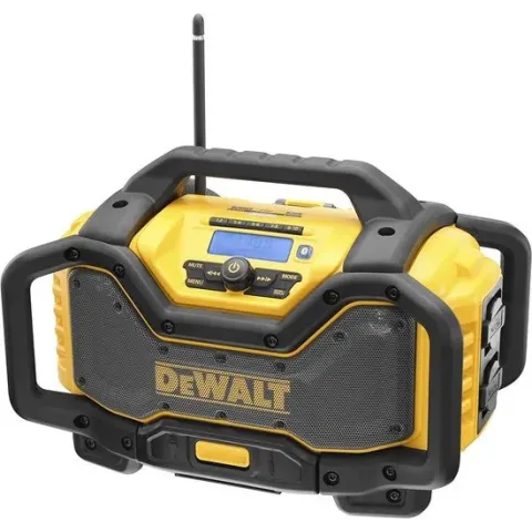 DeWALT DCR027 18V Li-Ion accu DAB+ Bouwradio met oplaadfunctie - werkt op netstroom & accu