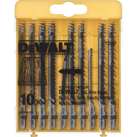 DeWalt DT2290 10 delig Decoupeerzaagblad set - Hout