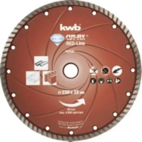 Diamantschijf diameter: 230 mm, rood