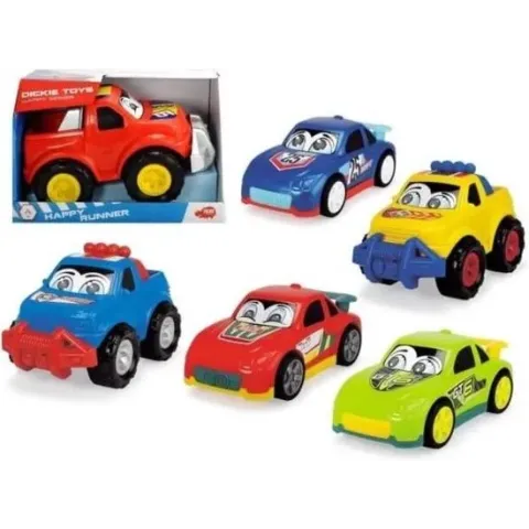 Dickie Toys Happy Runner Auto 27 cm 6 Stuks Assorti