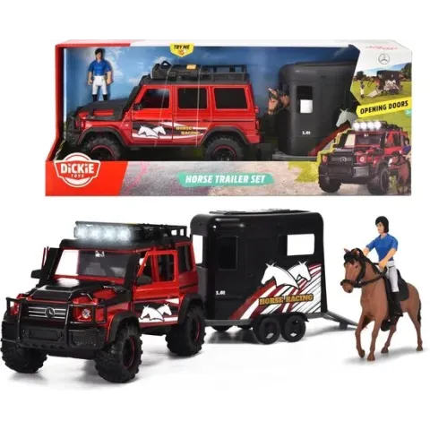 Dickie Toys Horse Trailer Set, Try Me