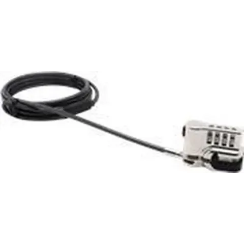 DICOTA - Beveiligingskabelslot - zilver - 2 m - voor Microsoft Surface Go, Go 2, Pro (Medio 2017), Pro 4, Pro 6, Pro 7