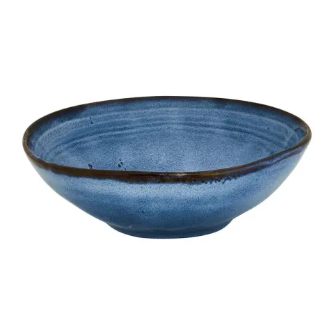 Diep bord Toscane - donkerblauw - 19 cm